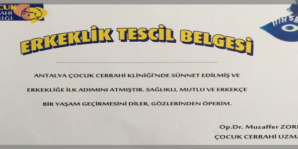 Erkeklik Tescil Belgesi